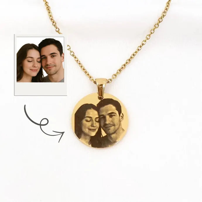 Kişiye Özel Fotoğraflı Kolye