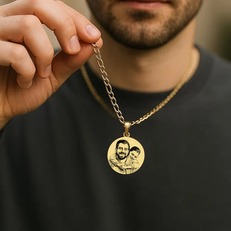 Kişiye Özel Fotoğraflı Kolye