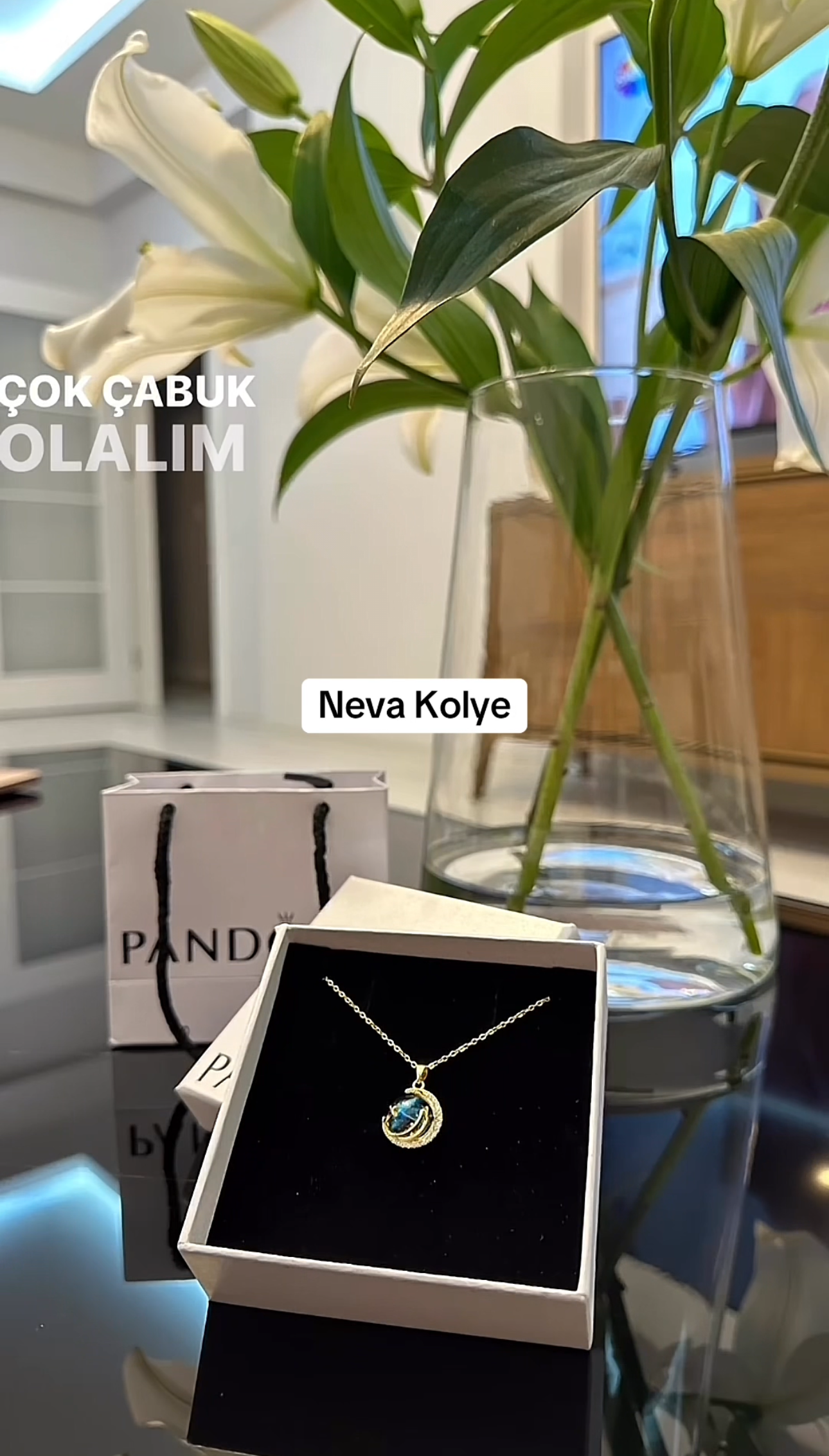 Pandora Kutusunda Gökyüzü Kolye