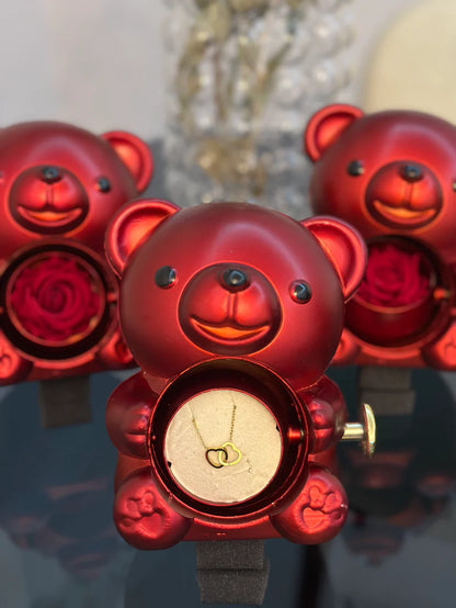 14 AYAR ALTIN KAPLAMA ÇİFT KALP KOLYE