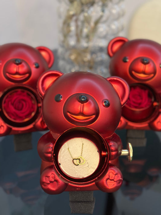 SEVİMLİ AYICIK GÜL KUTUSU