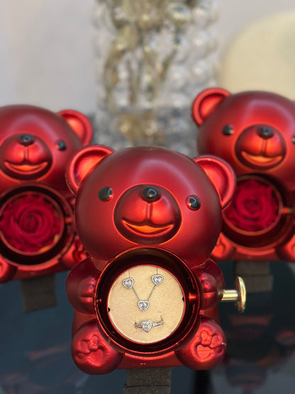 SEVİMLİ AYICIK GÜL KUTUSU