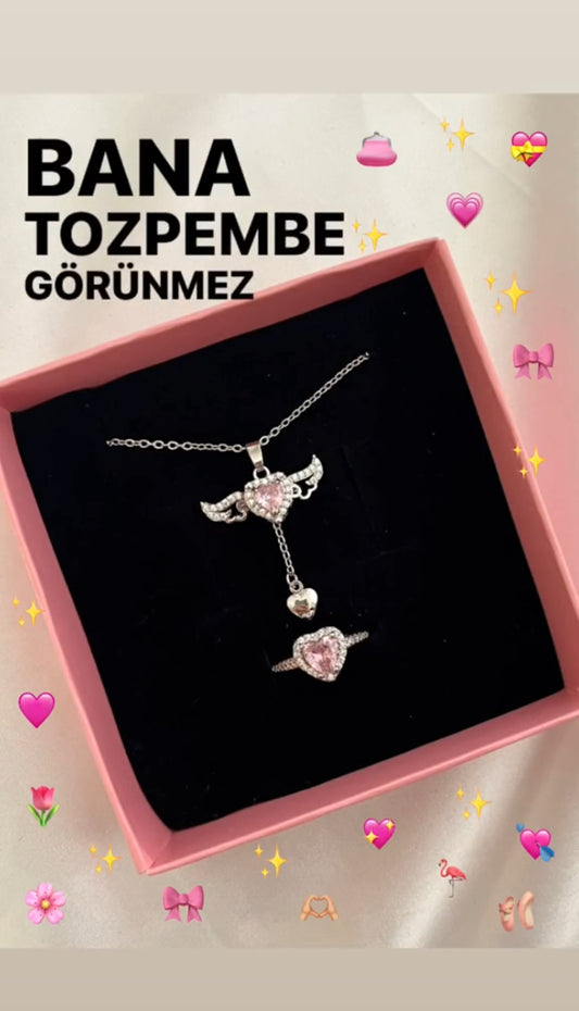Sevgi Meleği Kolye + Yüzük