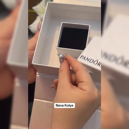 14 AYAR GÜMÜŞ KAPLAMA AYARLANABİLİR AŞK YÜZÜĞÜ