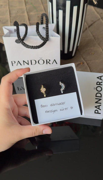 ARKADAŞLIĞIN SEMBOLÜ: EŞSİZ PANDORA ARKADAŞ YÜZÜĞÜ ( AY ve GÜNEŞ YÜZÜK )