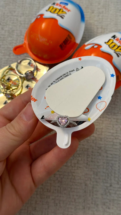 CİDDİ İLİŞKİ YÜZÜĞÜ ( KİNDER SÜRPRİZ KUTULU )