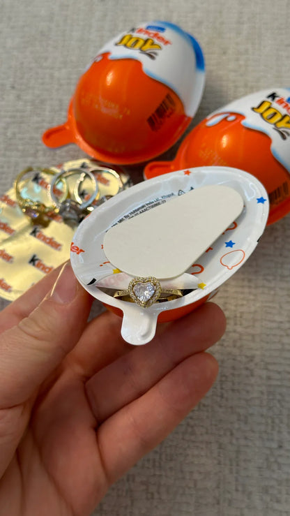 CİDDİ İLİŞKİ YÜZÜĞÜ ( KİNDER SÜRPRİZ KUTULU )