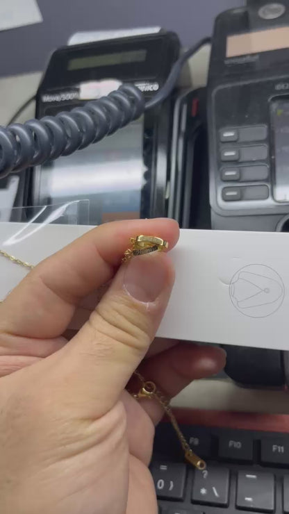 DÖNEN GÜLLÜ KUTUDA ÇİFT KALP KOLYE