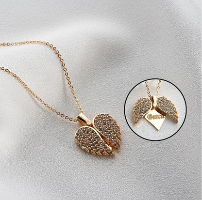 14 Ayar Altın Kaplama Özelleştirilebilir Kalp Kolye